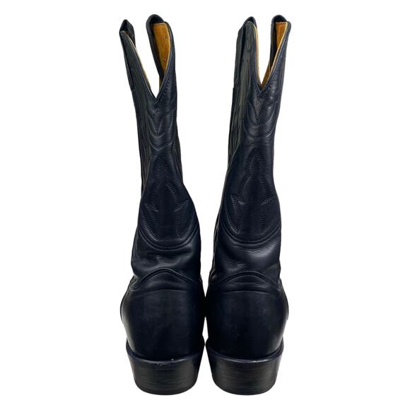 Nocona Mens Narrow Black Leather Western Cowboy Boot Size US 11 B main image 4